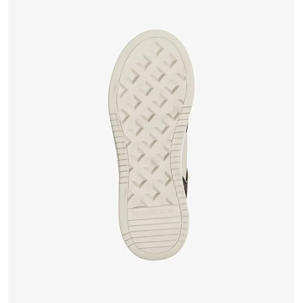 Michael Kors Lexi Women's 9.5 M Brown Sneaker Mixed-Media MK Monogram New In Box - Picture 8 of 10